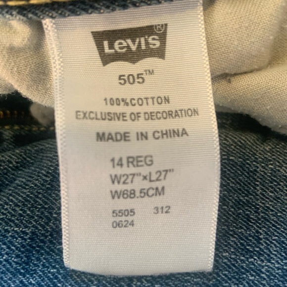 Levi's Blue Straight Leg Jeans Timeless Fit - Picture 4 of 7